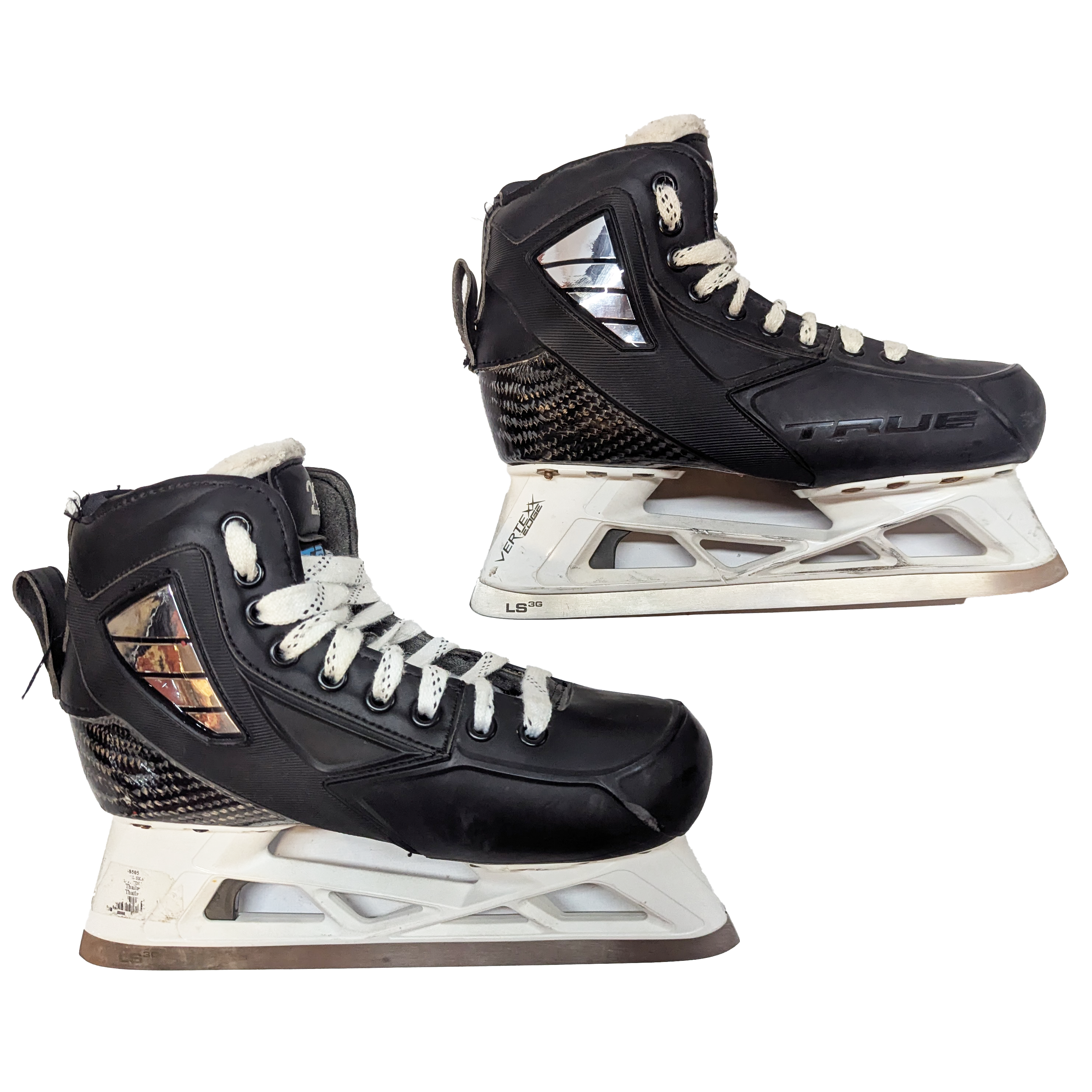 True Custom - Patins de gardien de but de hockey NCAA Pro Stock d'occasion - Taille 6